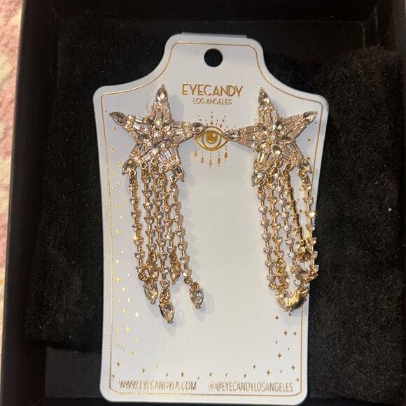 NWT Eye Candy Los Angeles star dangling earrings - Picture 1 of 4
